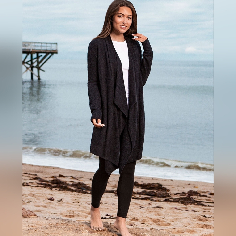Barefoot Dream Bamboo CozyChic Lite Knit in Black Size S/M